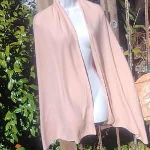 Baby Soft Pink Cashmere Wrap, One Size